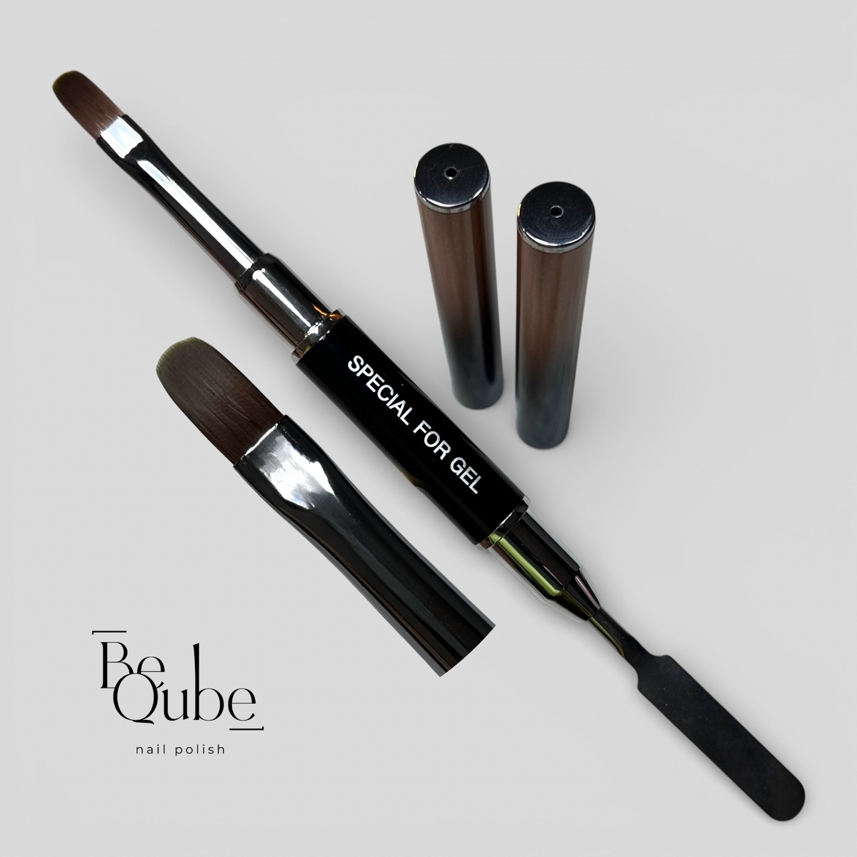 Pincel de gel con espátula #8